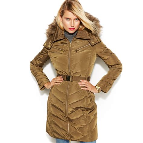 michael kors jacket gold zipper|michael kors puffer jacket.